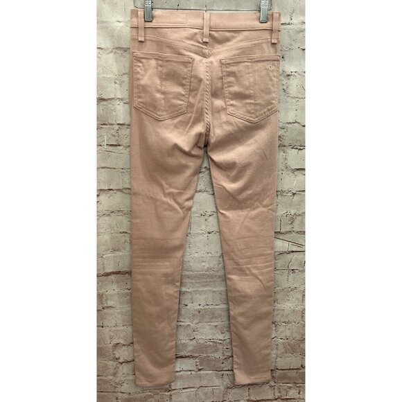 Rag & Bone Womens Jeans High Rise Skinny Jean Pink Blush Twill Denim Size 26 - Picture 3 of 4